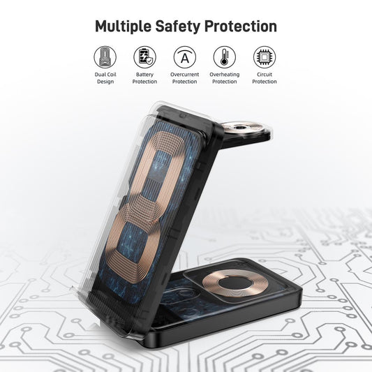 Elecdov CE16G 3 In 1 Magnetic Charging Station for Google Pixel: The Ultimate Charging Solution