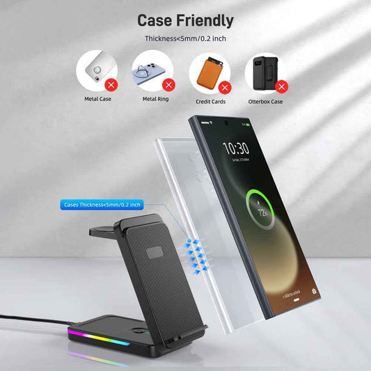 The Clean Desk Charging Solution: Elecdov CE06S 3-In-1 Magnetic Charging Station for Samsung