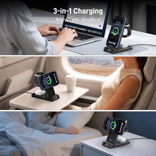 The Ultimate Guide to 3-in-1 Magnetic Charging Stations: Power Your Apple, Samsung, and Google Ecosystems