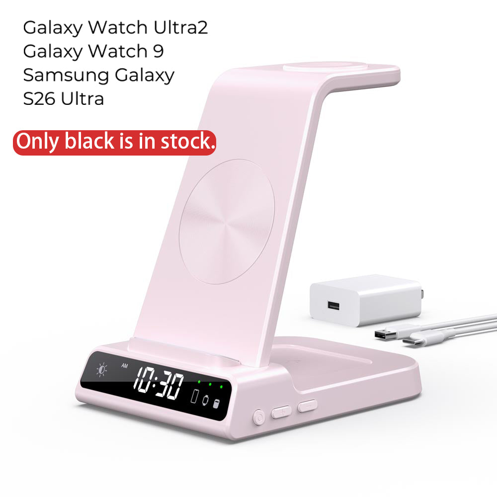 Elecdov C01 3-in-1 Magnetische Ladestation für Samsung, Inklusive Ladestecker