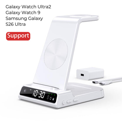 Elecdov C01 3-in-1 Magnetische Ladestation für Samsung, Inklusive Ladestecker