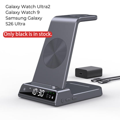 Elecdov C01 3-in-1 Magnetische Ladestation für Samsung, Inklusive Ladestecker