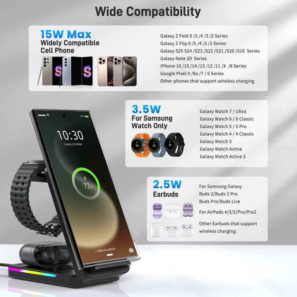 Elecdov CE16S 3 In 1 Magnetic Charging Highly compatible