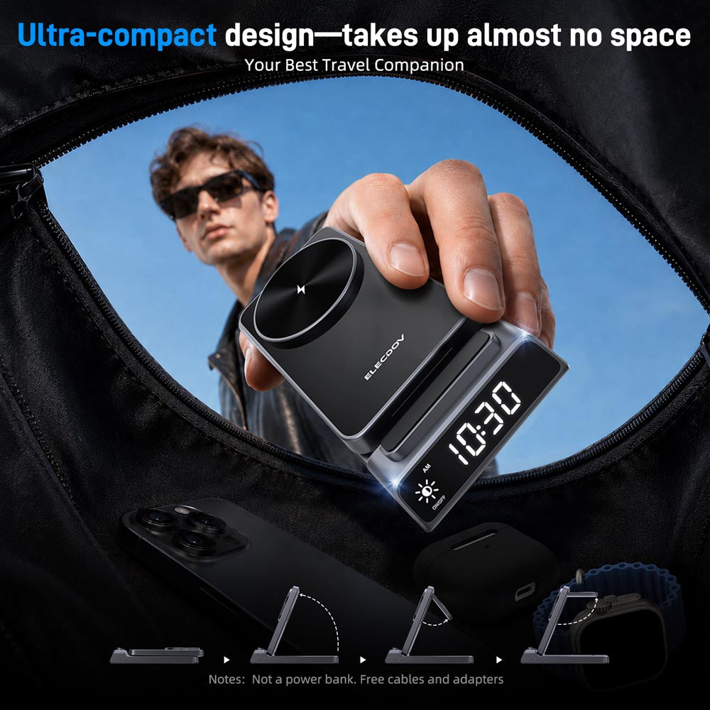 Elecdov CE19A 3 In 1 Magnetic Charging-Ultra-compact design