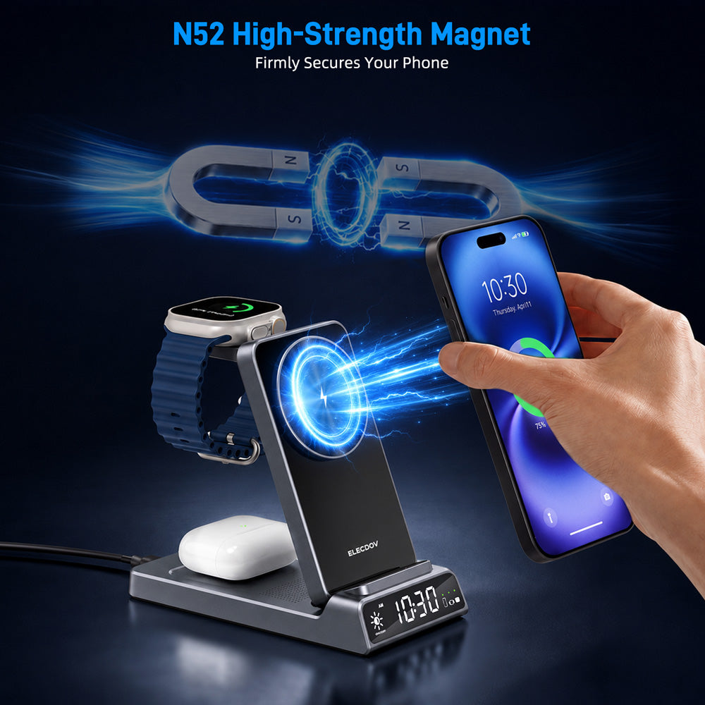 Elecdov CE19A 3 In 1 Magnetic Charging-N52 High-Strength Magnet