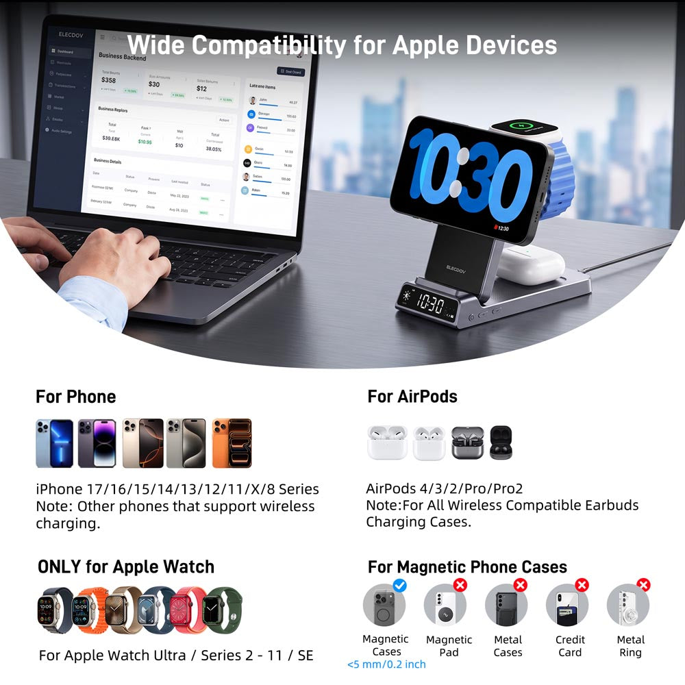 Elecdov CE19A 3 In 1 Magnetic Charging-High compatibility