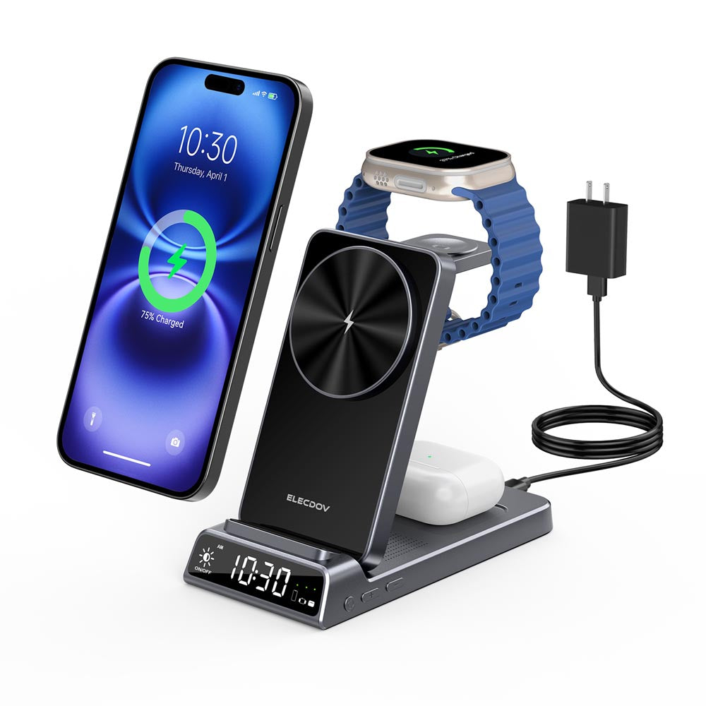 Elecdov CE19A 3 In 1 Magnetic Charging Multi-functional Integrated Magnetic Charging Station
