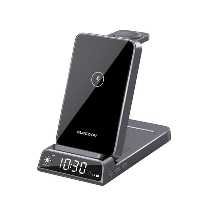 Elecdov CE20S 3 In 1 Magnetic Charging Station for Samsung-gray