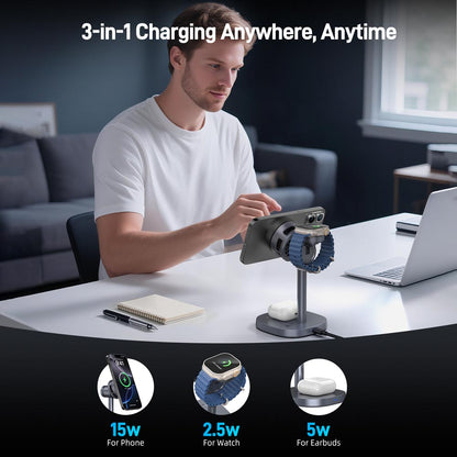 Elecdov W98A 3 In 1 Magnetic Charging 3-in-1 Charging Anywhere, Anytime