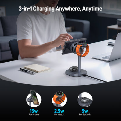 Elecdov W98S 3 In 1 Magnetic Charging 3-in-1 Charging Anywhere, Anytime