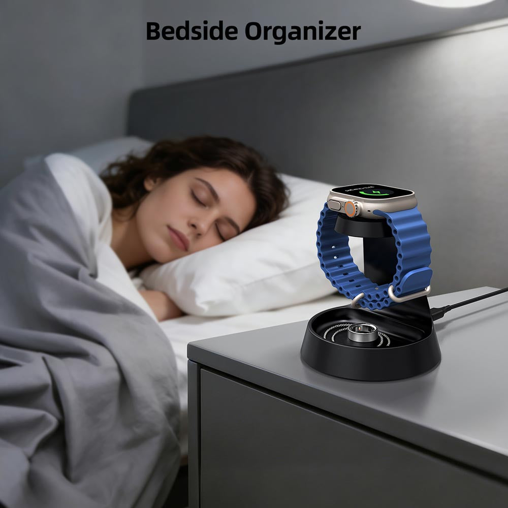 Elecdov WCO1A 3 In 1 Magnetic Charging bedside Organiser and Charging