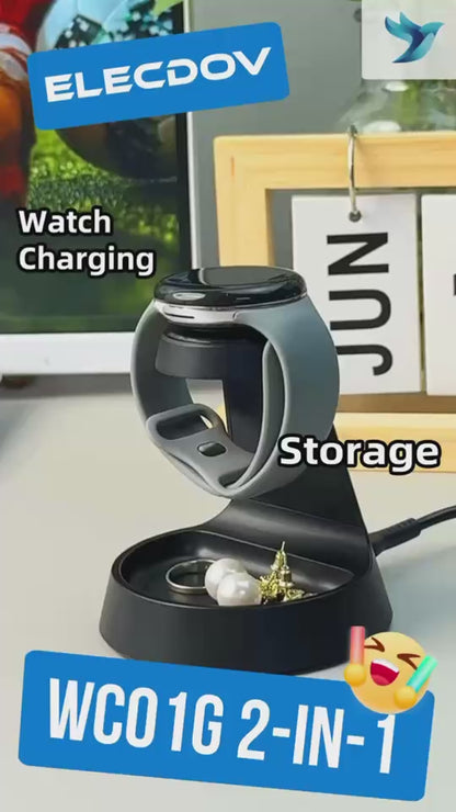 Elecdov WC01G 2-in-1 Magnetische Ladestation für Google