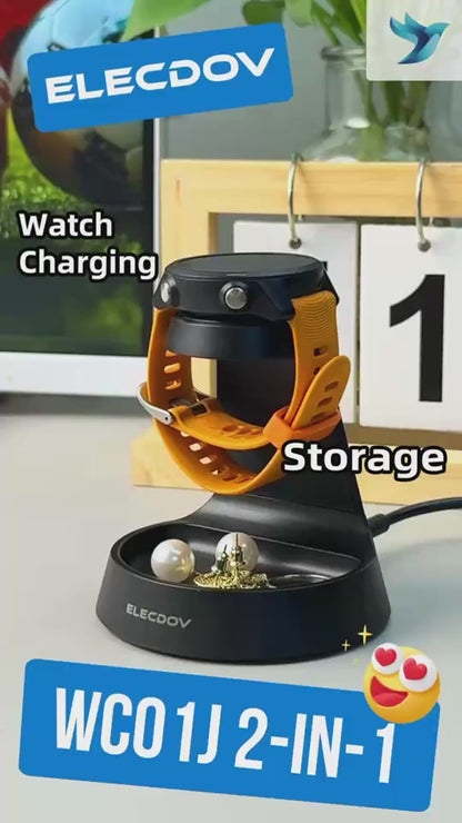 Elecdov WC01J 2-in-1 magnetische Ladestation für Garmin